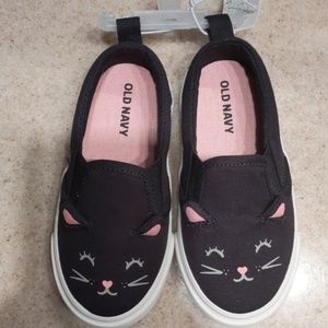 Black cat toddler girl shoes size 6